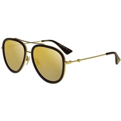 black and gold gucci aviators|Gucci sunglasses unisex.